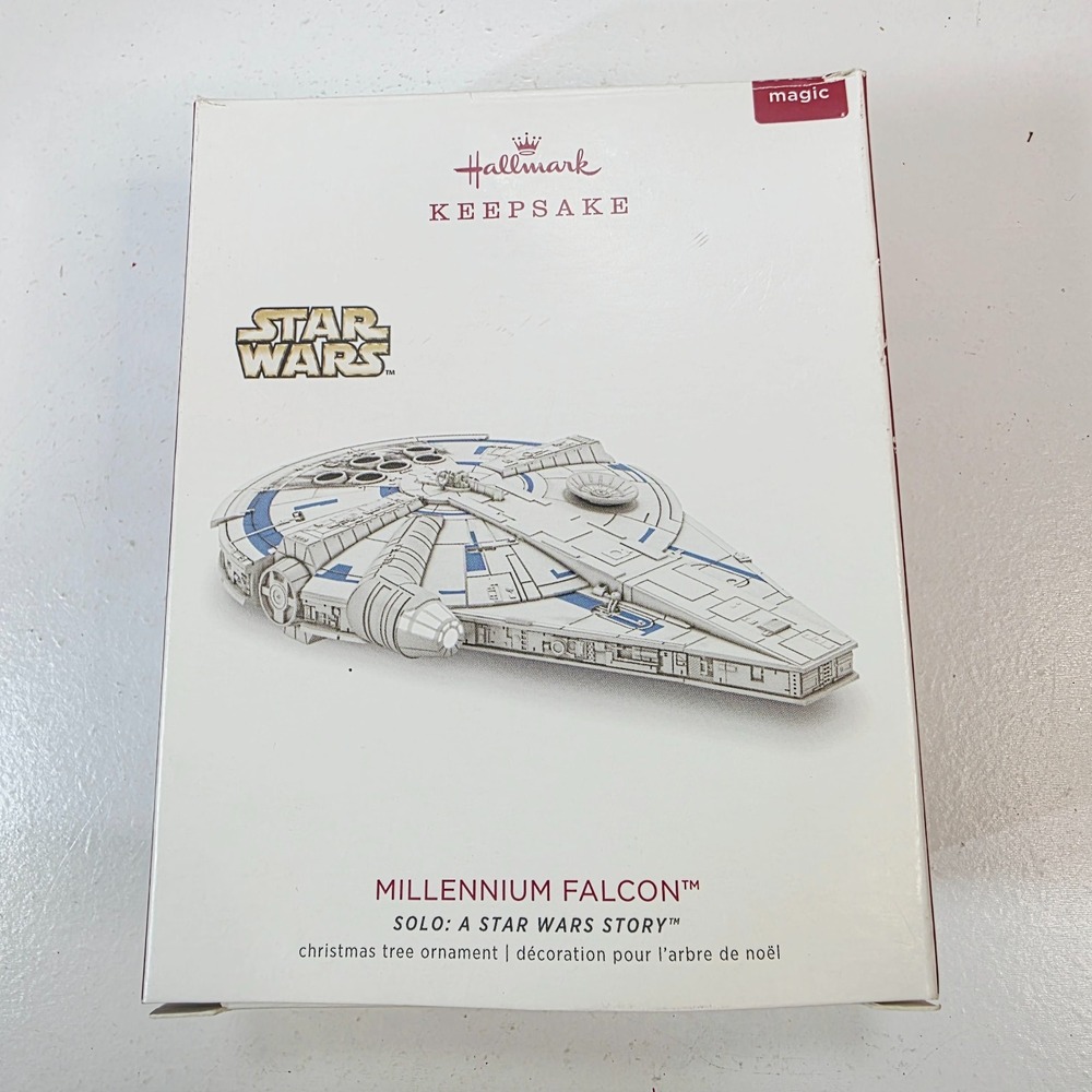 2018 Hallmark Ornament Millennium Falcon Solo: A Star Wars Story Magic Light